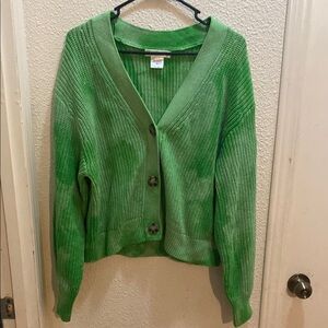Love Cameron Green Button-Up Women's Sweater XL